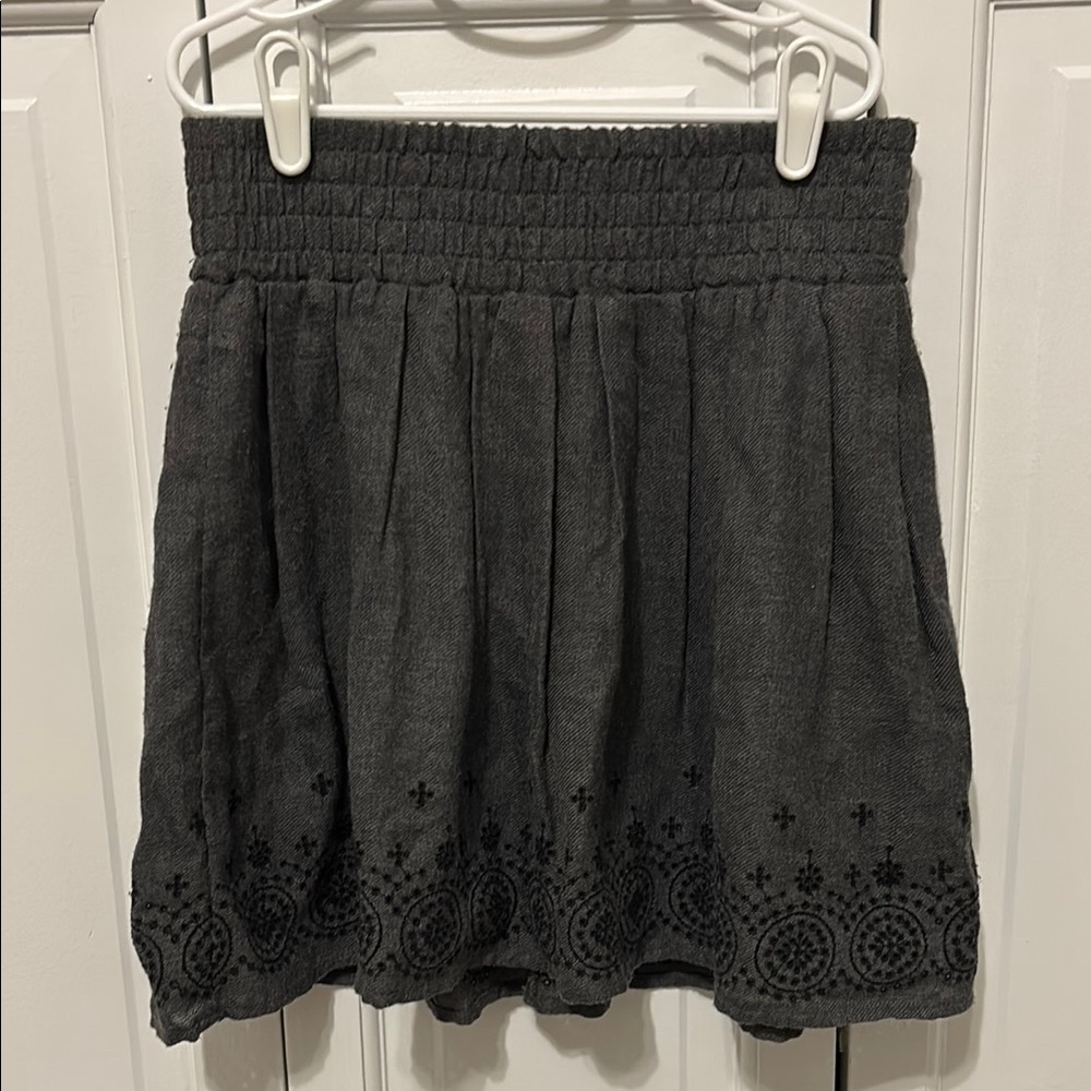 Heather Gray Mini Skirt